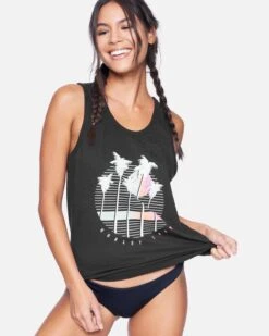 Caymans Perfect Scoop Tank Top 10 Caymans Perfect Scoop Tank Top -Hurley 3hcu2229 black 2