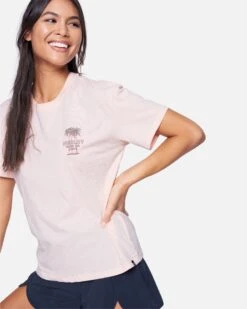 Tres Palms GF Crew Tee -Hurley 3hcu2255 washed coral 4