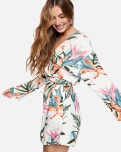 Tama Wrap Dress -Hurley 3hcv0710 pink 4