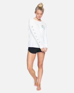 Colima Washed Boyfriend Long Sleeve -Hurley 3hcz8832 white 4