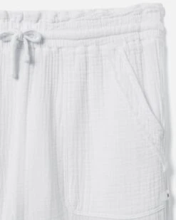 Naturals Tied Up Crop Pant 8 Naturals Tied Up Crop Pant -Hurley 3hdc2013 white 3