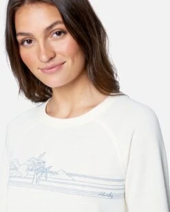 Becks Two Burnout Raglan Fleece Top -Hurley 3hj1690253 tofu 5