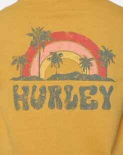 SHROOM CUT OFF CROP HOODIE -Hurley 3hj2710611 honey gold 4