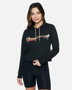 Hurley 17 Retro Palm Cut Off Hoodie