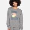 Beachin Girlfriend Crew Sweatshirt -Hurley 3hj5070479 heather grey 1