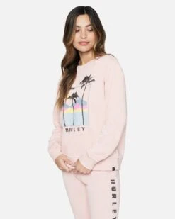 Havana Girlfriend Crew Sweatshirt -Hurley 3hj5070790 blush 3