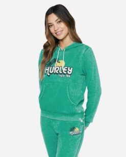 Harper Burnout Perfect Fleece Hoodie -Hurley 3hj6790805 atgre 3