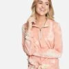 Quarter Zip Pullover -Hurley 3hkj0291 coral almond dreamy tie dye 1 v2