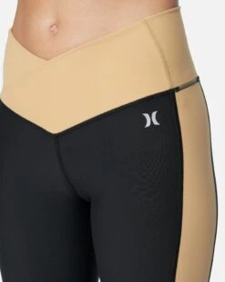 V-SHAPED COLORBLOCK LEGGING 13 V-SHAPED COLORBLOCK LEGGING -Hurley 3hkp0655 caviar iced coffee 5