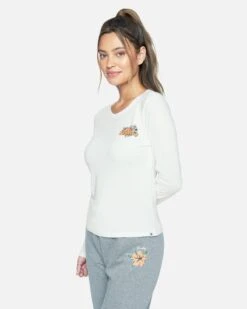 VIOLET PERFECT CREW LONG SLEEVE TEE 9 VIOLET PERFECT CREW LONG SLEEVE TEE -Hurley 3hl6720726 marshmallow 3
