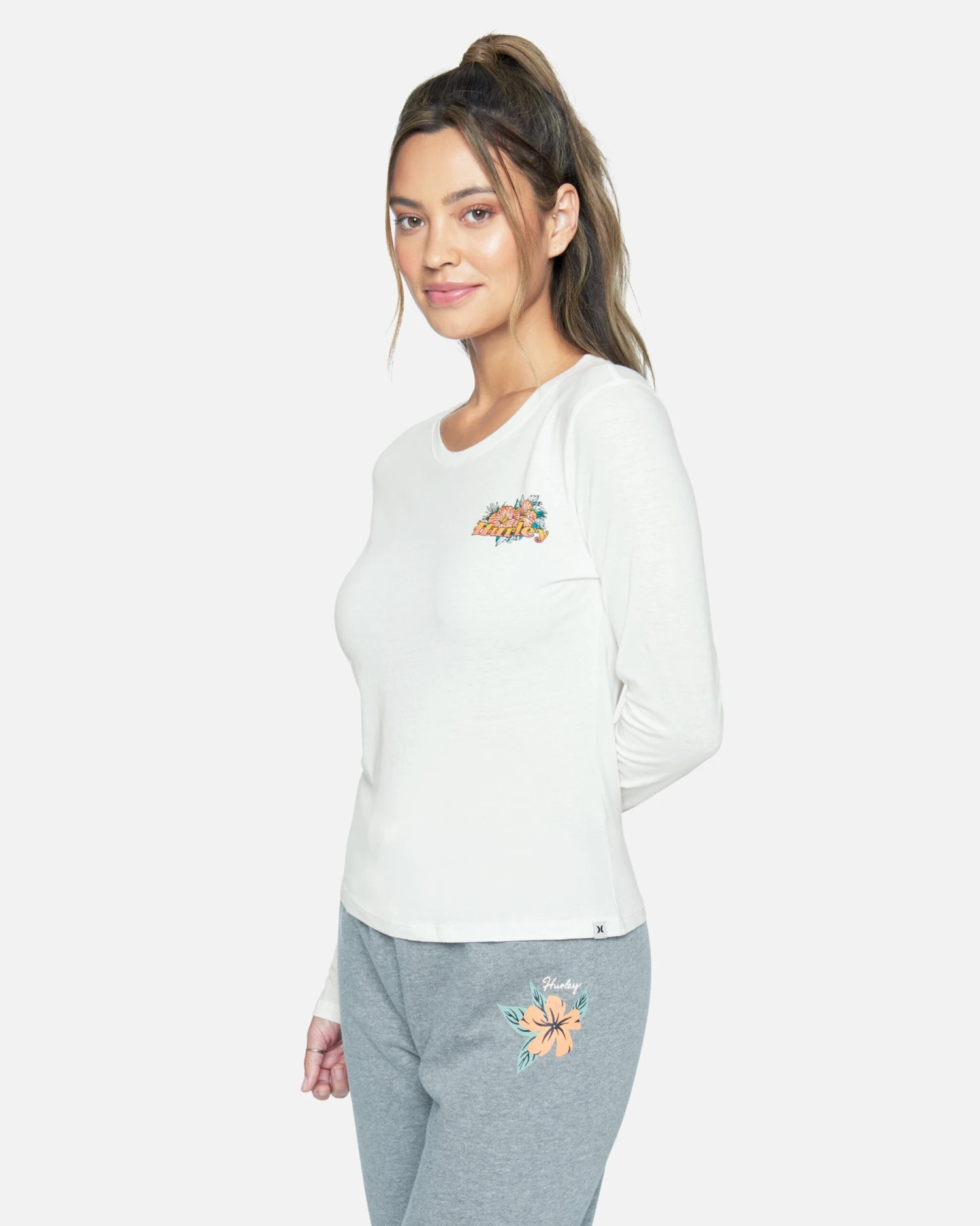 VIOLET PERFECT CREW LONG SLEEVE TEE 5 VIOLET PERFECT CREW LONG SLEEVE TEE - Image 3