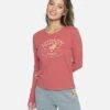 COUNTRY PERFECT CREW LONG SLEEVE TEE -Hurley 3hl6720757 mineral red 1