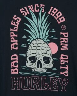 BAD APPLES GRACE OVERSIZED LONG SLEEVE TEE -Hurley 3hl6730749 caviar 4