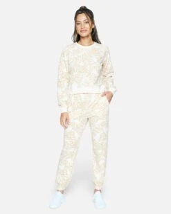 AOP FRENCH TERRY JOGGER 11 AOP FRENCH TERRY JOGGER -Hurley 3hp680 marshmallow frondy 4