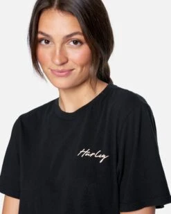 Kayah Washed Cropped Tee -Hurley 3hs1570072 black 5