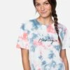 Scripty Tie Dye Cropped Tee