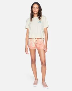 Waves For Days Washed Cropped Tee 11 Waves For Days Washed Cropped Tee -Hurley 3hs1570247 seedpearl 4