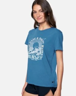 Salty Waves Washed Relaxed Girlfriend Tee 11 Salty Waves Washed Relaxed Girlfriend Tee -Hurley 3hs1590190 stellar 3