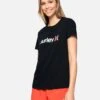 Oao Ditzy Washed Relaxed Girlfriend Tee 2 Oao Ditzy Washed Relaxed Girlfriend Tee -Hurley 3hs1590257 black 2