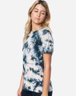 Melody Tie Dye Relaxed Girlfriend T-Shirt -Hurley 3hs159b0304 black coral tie dye 3 v2