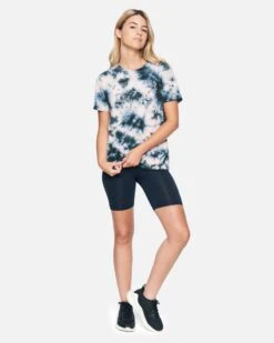 Melody Tie Dye Relaxed Girlfriend T-Shirt -Hurley 3hs159b0304 black coral tie dye 4 v2