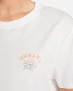 SOPHIA WASHED RELAXED GIRLFRIEND TEE -Hurley 3hs159b0704 marshmallow 4