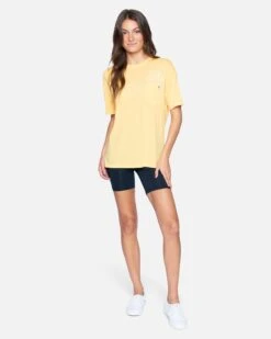 Moop Boyfriend Pocket Tee -Hurley 3hs1610234 cornsilk 4