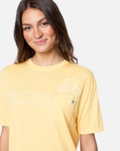 Moop Boyfriend Pocket Tee -Hurley 3hs1610234 cornsilk 5