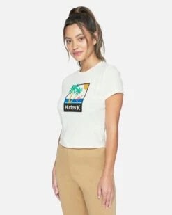 MINGO RIB BABY TEE -Hurley 3hs6690747 marshmallow 3