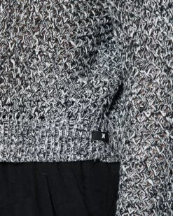 Twisted Open Knit Sweater -Hurley 3hsj0396 caviar marshmallow 4