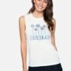 Makenna Washed Muscle Tank -Hurley 3ht1560073 tofu 1
