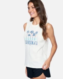 Makenna Washed Muscle Tank 10 Makenna Washed Muscle Tank -Hurley 3ht1560073 tofu 3