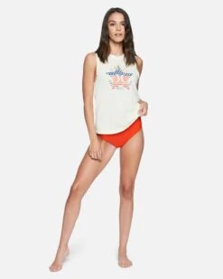 Staricana Washed Muscle Tank -Hurley 3ht1560188 tofu 4
