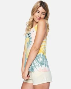Dani Tie Dye Muscle Tank -Hurley 3ht1560283 multi tie dye 3 v2