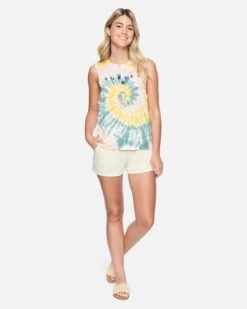 Dani Tie Dye Muscle Tank -Hurley 3ht1560283 multi tie dye 4 v2