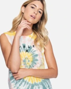 Dani Tie Dye Muscle Tank -Hurley 3ht1560283 multi tie dye 5 v2