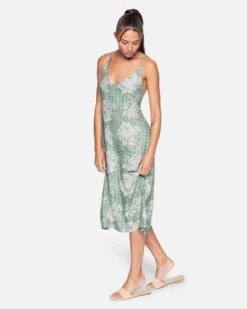 Tie Back Slip Dress -Hurley 3hwd0246 pacifico lily 3