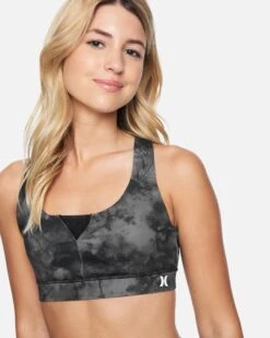 Med Impact Bra -Hurley 3hwkt0264 vintage black dreamy tie dye 5 v2