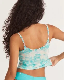 LoveShackFancy X Hurley - Easy Ridin Tank 13 LoveShackFancy X Hurley - Easy Ridin Tank -Hurley 3hwkt0719 blue dreamy tie dye 5