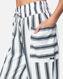Everyday Wide Leg Pant -Hurley 3hwp0122 tofu stripe 5