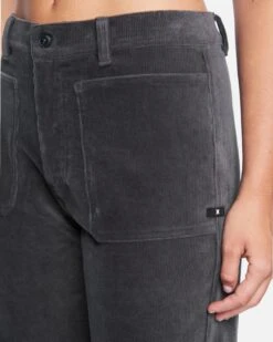 Corduroy Wide Leg Pant -Hurley 3hwp0256 vintage black 5 v2