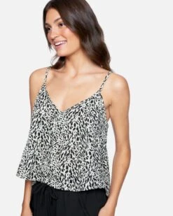Naturals V-Neck Tank -Hurley 3hwwt0098 animal 3