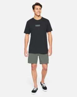 Phantom Walkshorts 18" -Hurley CK4534 BLACK HEATHER 3 vv3