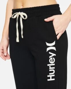 HURLEY One And Only Fleece Jogger -Hurley CW3264 BLACK WHITE 5 vv3
