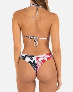 HIBISCUS BLOCK V FRONT SKIMPY BOTTOM 10 HIBISCUS BLOCK V FRONT SKIMPY BOTTOM -Hurley HB1312 BLACK LAVAFALL 1