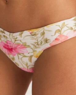 LoveShackFancy X Hurley - Hibiscus Cheeky Reversible Hipster Bikini Bottom -Hurley HLSFB100 HIBISCUS 5