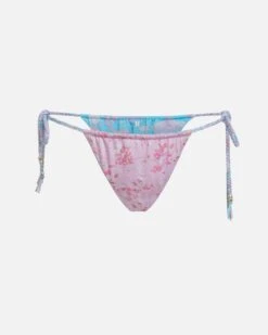 LoveShackFancy X Hurley - Under The Sea Reversible Braided Cheeky Tie Side Bikini Bottom -Hurley HLSFB103 UNDER THE SEA 2