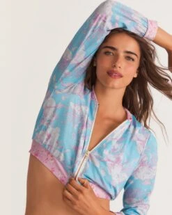 LoveShackFancy X Hurley - Under The Sea Cropped Bomber Jacket 15 LoveShackFancy X Hurley - Under The Sea Cropped Bomber Jacket -Hurley HLSFC103 UNDERTHESEA 3