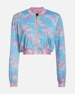 LoveShackFancy X Hurley - Under The Sea Cropped Bomber Jacket 16 LoveShackFancy X Hurley - Under The Sea Cropped Bomber Jacket -Hurley HLSFC103 UNDER THE SEA 1