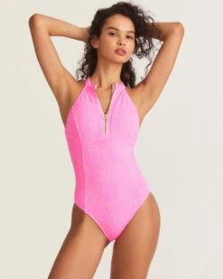 LoveShackFancy X Hurley - Eyelet Paisley Moderate One Piece